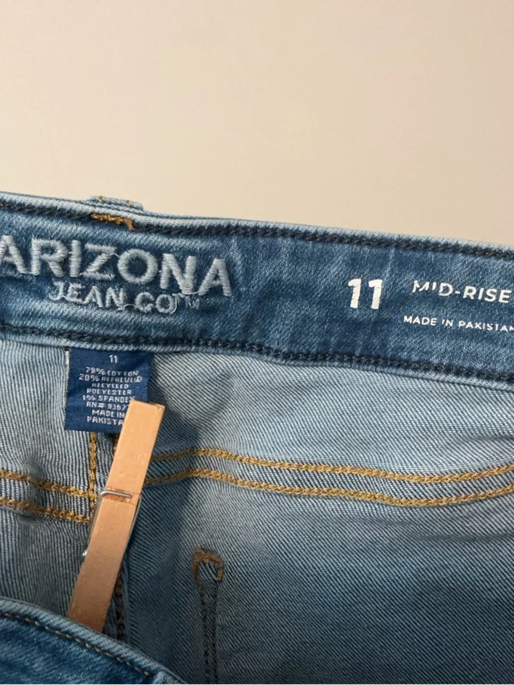 Arizona Denim Shorts W/Fold